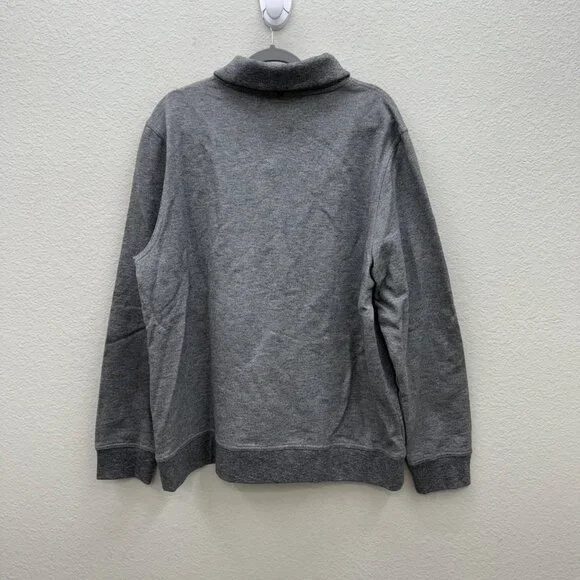 Billy Reid Mouline Shawl Medium Grey French Terry Pullover Sweatshirt Mens XXL